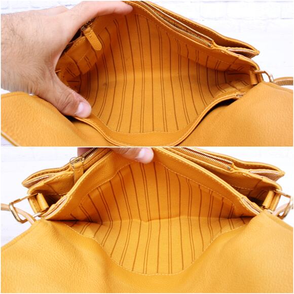 Louis Vuitton Fascinante Yellow Empreinte Crossbody Women Purse Handbag A5095 - Picture 4 of 11
